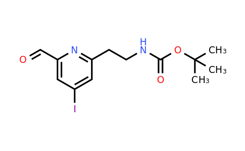 CAS 1393531-23-1 | Tert-butyl 2-(6-formyl-4-iodopyridin-2-YL)ethylcarbamate