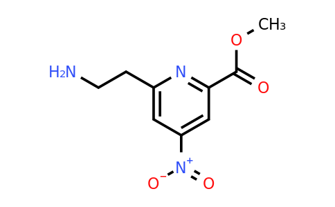 CAS 1393531-29-7 | Methyl 6-(2-aminoethyl)-4-nitropyridine-2-carboxylate