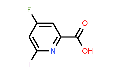 CAS 1393531-73-1 | 4-Fluoro-6-iodopyridine-2-carboxylic acid