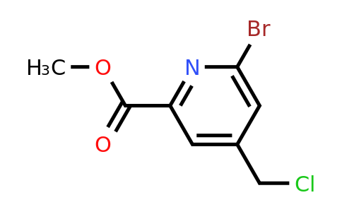 CAS 1393531-83-3 | Methyl 6-bromo-4-(chloromethyl)pyridine-2-carboxylate