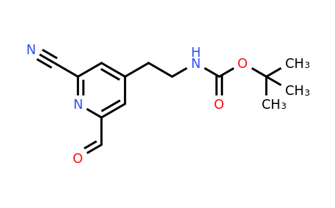 CAS 1393531-88-8 | Tert-butyl 2-(2-cyano-6-formylpyridin-4-YL)ethylcarbamate