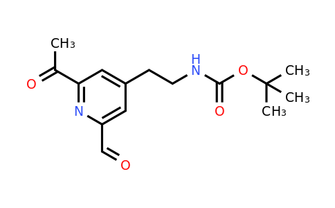CAS 1393531-95-7 | Tert-butyl 2-(2-acetyl-6-formylpyridin-4-YL)ethylcarbamate