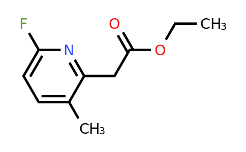 CAS 1393532-31-4 | Ethyl (6-fluoro-3-methylpyridin-2-YL)acetate