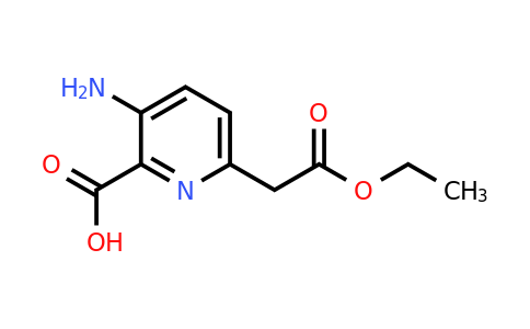 CAS 1393532-35-8 | 3-Amino-6-(2-ethoxy-2-oxoethyl)pyridine-2-carboxylic acid