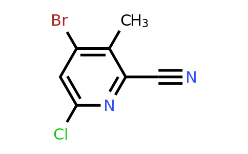 CAS 1393532-62-1 | 4-Bromo-6-chloro-3-methylpyridine-2-carbonitrile