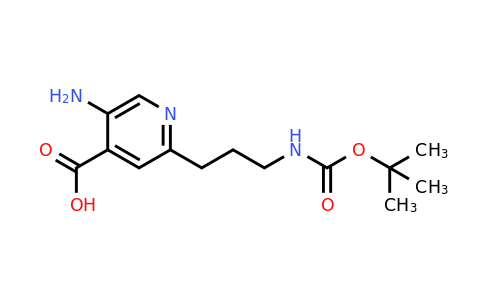 CAS 1393533-22-6 | 5-Amino-2-[3-[(tert-butoxycarbonyl)amino]propyl]isonicotinic acid