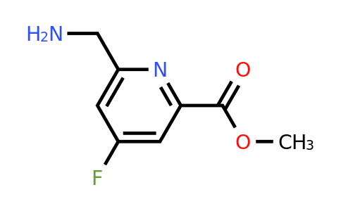 CAS 1393533-26-0 | Methyl 6-(aminomethyl)-4-fluoropyridine-2-carboxylate