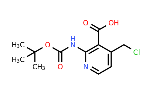 CAS 1393533-27-1 | 2-[(Tert-butoxycarbonyl)amino]-4-(chloromethyl)nicotinic acid