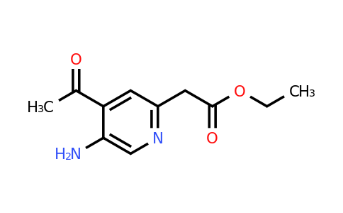 CAS 1393533-40-8 | Ethyl (4-acetyl-5-aminopyridin-2-YL)acetate
