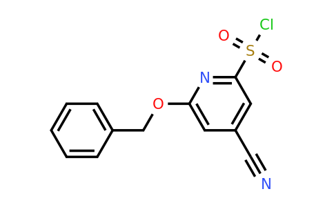 CAS 1393533-93-1 | 6-(Benzyloxy)-4-cyanopyridine-2-sulfonyl chloride