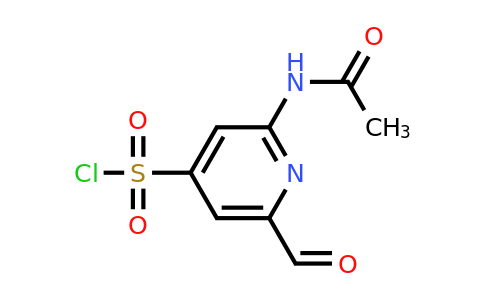 CAS 1393534-09-2 | 2-(Acetylamino)-6-formylpyridine-4-sulfonyl chloride