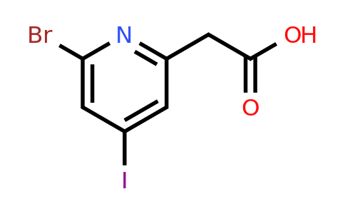 CAS 1393534-12-7 | (6-Bromo-4-iodopyridin-2-YL)acetic acid