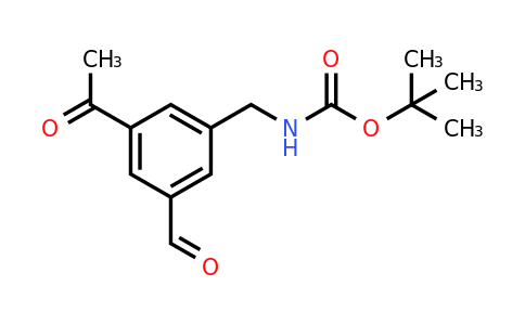 CAS 1393534-43-4 | Tert-butyl 3-acetyl-5-formylbenzylcarbamate