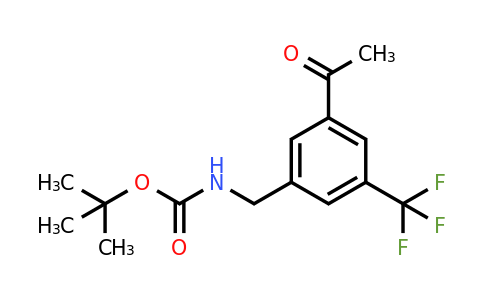 CAS 1393534-44-5 | Tert-butyl 3-acetyl-5-(trifluoromethyl)benzylcarbamate