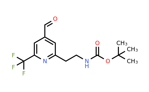 CAS 1393534-66-1 | Tert-butyl 2-[4-formyl-6-(trifluoromethyl)pyridin-2-YL]ethylcarbamate