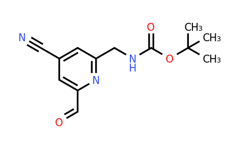 CAS 1393534-69-4 | Tert-butyl (4-cyano-6-formylpyridin-2-YL)methylcarbamate