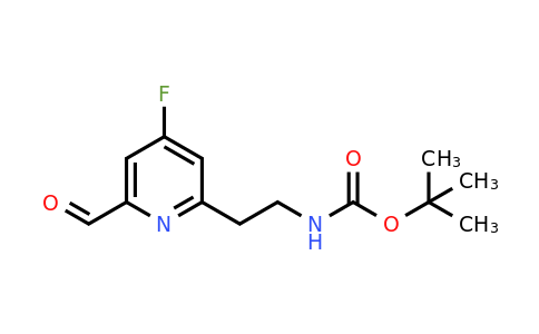 CAS 1393534-75-2 | Tert-butyl 2-(4-fluoro-6-formylpyridin-2-YL)ethylcarbamate