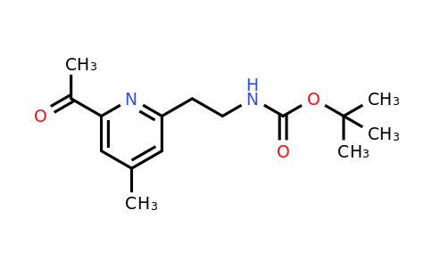 CAS 1393538-50-5 | Tert-butyl 2-(6-acetyl-4-methylpyridin-2-YL)ethylcarbamate