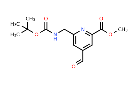 CAS 1393538-57-2 | Methyl 6-[[(tert-butoxycarbonyl)amino]methyl]-4-formylpyridine-2-carboxylate