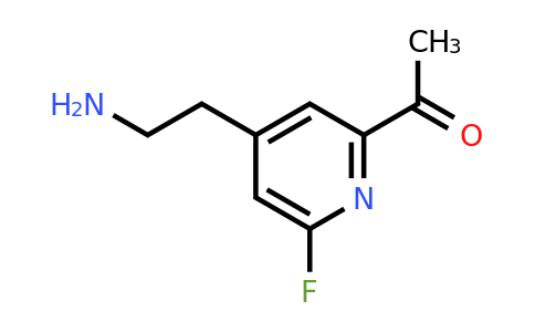 CAS 1393538-68-5 | 1-[4-(2-Aminoethyl)-6-fluoropyridin-2-YL]ethanone