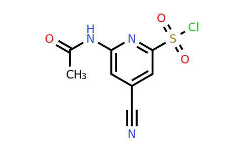 CAS 1393539-15-5 | 6-(Acetylamino)-4-cyanopyridine-2-sulfonyl chloride