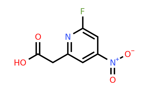 CAS 1393539-51-9 | (6-Fluoro-4-nitropyridin-2-YL)acetic acid