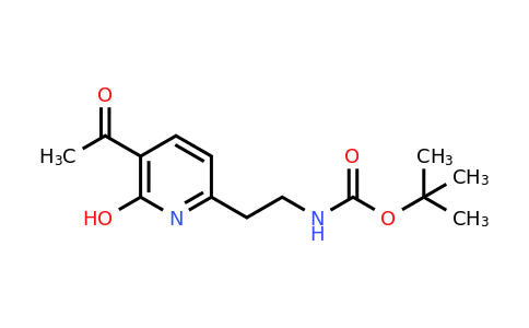 CAS 1393539-54-2 | Tert-butyl 2-(5-acetyl-6-hydroxypyridin-2-YL)ethylcarbamate