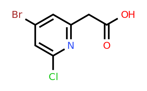 CAS 1393539-55-3 | (4-Bromo-6-chloropyridin-2-YL)acetic acid