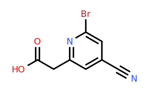 CAS 1393539-58-6 | (6-Bromo-4-cyanopyridin-2-YL)acetic acid