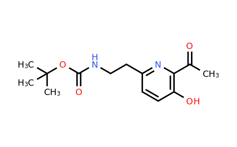 CAS 1393539-59-7 | Tert-butyl 2-(6-acetyl-5-hydroxypyridin-2-YL)ethylcarbamate