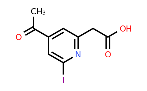 CAS 1393539-62-2 | (4-Acetyl-6-iodopyridin-2-YL)acetic acid