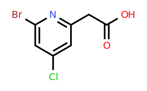 CAS 1393539-78-0 | (6-Bromo-4-chloropyridin-2-YL)acetic acid