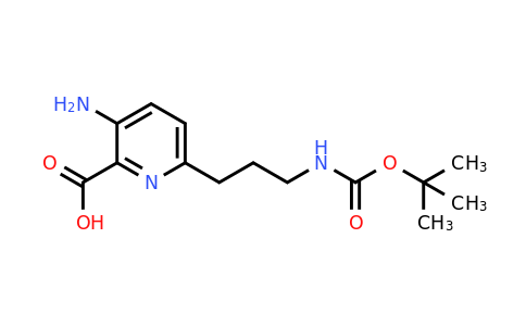 CAS 1393540-16-3 | 3-Amino-6-[3-[(tert-butoxycarbonyl)amino]propyl]pyridine-2-carboxylic acid