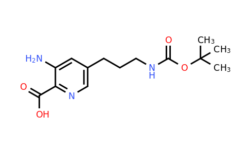 CAS 1393540-18-5 | 3-Amino-5-[3-[(tert-butoxycarbonyl)amino]propyl]pyridine-2-carboxylic acid