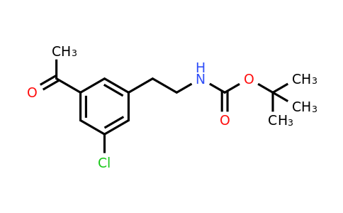 CAS 1393540-53-8 | Tert-butyl 2-(3-acetyl-5-chlorophenyl)ethylcarbamate