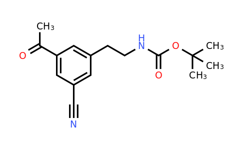 CAS 1393540-55-0 | Tert-butyl 2-(3-acetyl-5-cyanophenyl)ethylcarbamate