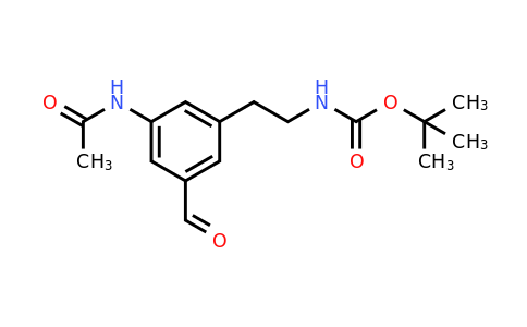 CAS 1393540-60-7 | Tert-butyl 2-[3-(acetylamino)-5-formylphenyl]ethylcarbamate