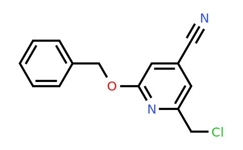 CAS 1393540-81-2 | 2-(Benzyloxy)-6-(chloromethyl)isonicotinonitrile