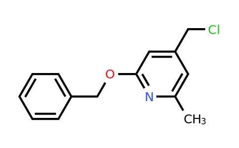 CAS 1393541-05-3 | 2-(Benzyloxy)-4-(chloromethyl)-6-methylpyridine