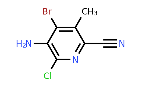 CAS 1393541-09-7 | 5-Amino-4-bromo-6-chloro-3-methylpyridine-2-carbonitrile
