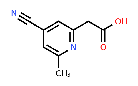 CAS 1393541-19-9 | (4-Cyano-6-methylpyridin-2-YL)acetic acid