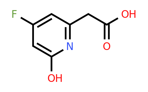 CAS 1393541-29-1 | (4-Fluoro-6-hydroxypyridin-2-YL)acetic acid