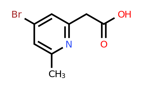 CAS 1393541-31-5 | (4-Bromo-6-methylpyridin-2-YL)acetic acid
