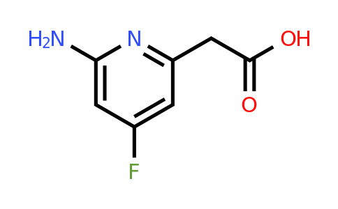CAS 1393541-66-6 | (6-Amino-4-fluoropyridin-2-YL)acetic acid