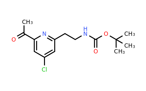 CAS 1393542-83-0 | Tert-butyl 2-(6-acetyl-4-chloropyridin-2-YL)ethylcarbamate