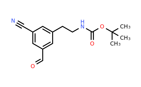 CAS 1393543-03-7 | Tert-butyl 2-(3-cyano-5-formylphenyl)ethylcarbamate