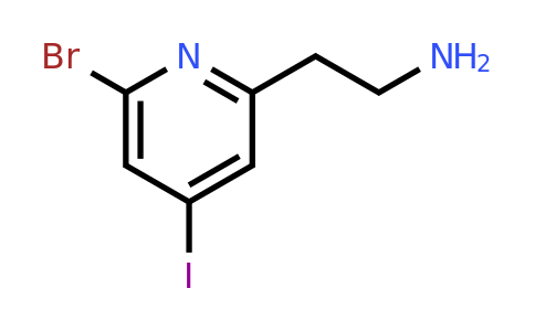 CAS 1393543-08-2 | 2-(6-Bromo-4-iodopyridin-2-YL)ethanamine