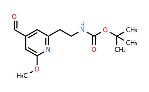CAS 1393543-19-5 | Tert-butyl 2-(4-formyl-6-methoxypyridin-2-YL)ethylcarbamate