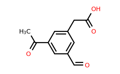 CAS 1393543-20-8 | (3-Acetyl-5-formylphenyl)acetic acid