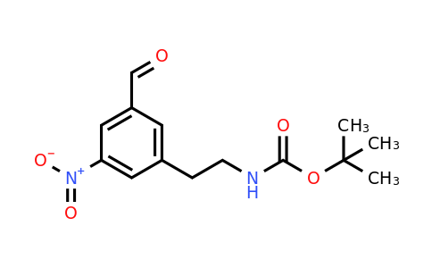 CAS 1393543-30-0 | Tert-butyl 2-(3-formyl-5-nitrophenyl)ethylcarbamate